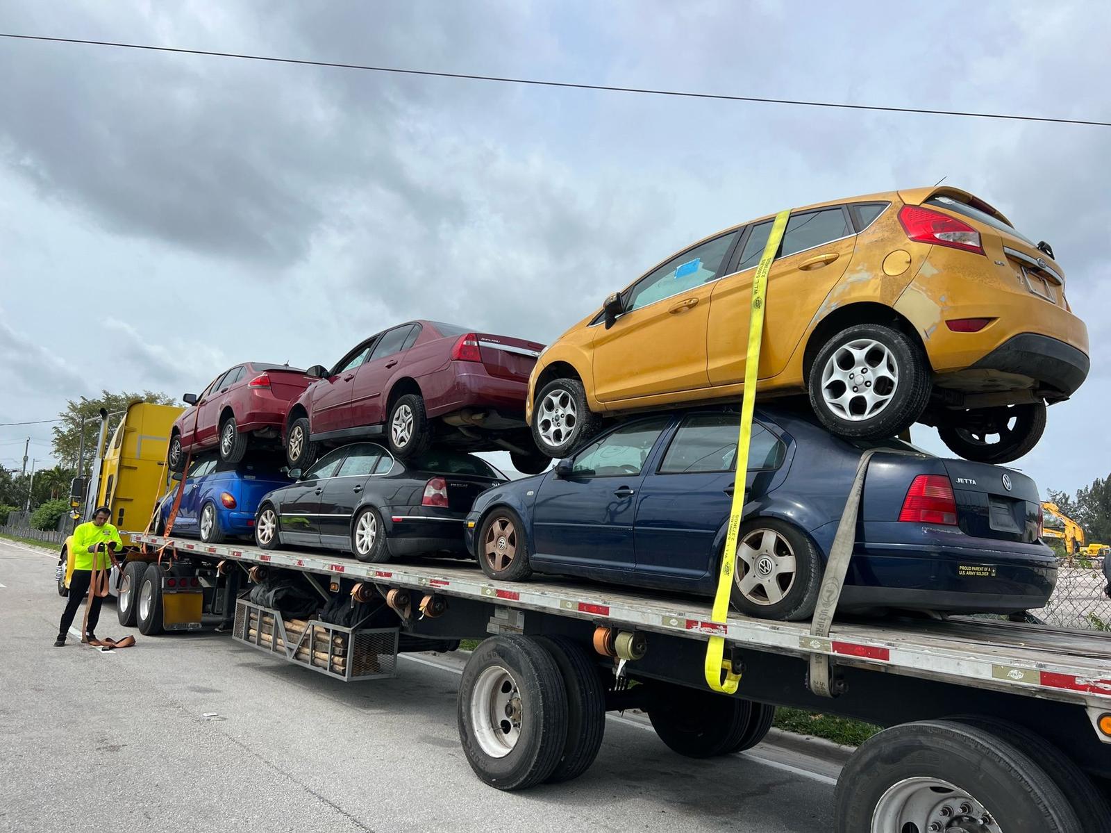Flooded car bought for cash in South Florida.